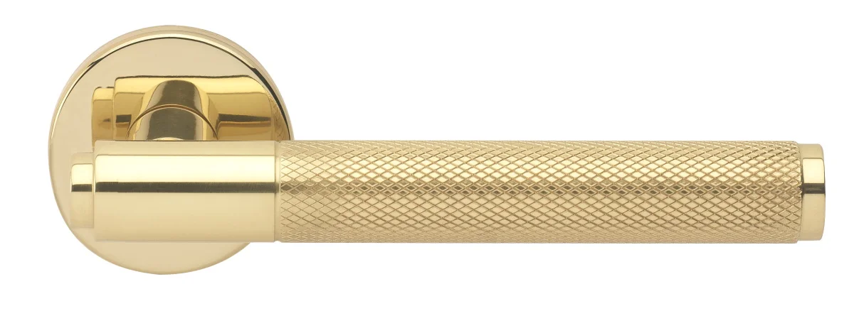 BRIDGE R6 OTL, ручка дверная с усиленной розеткой, цвет -  золото фото купить Минск