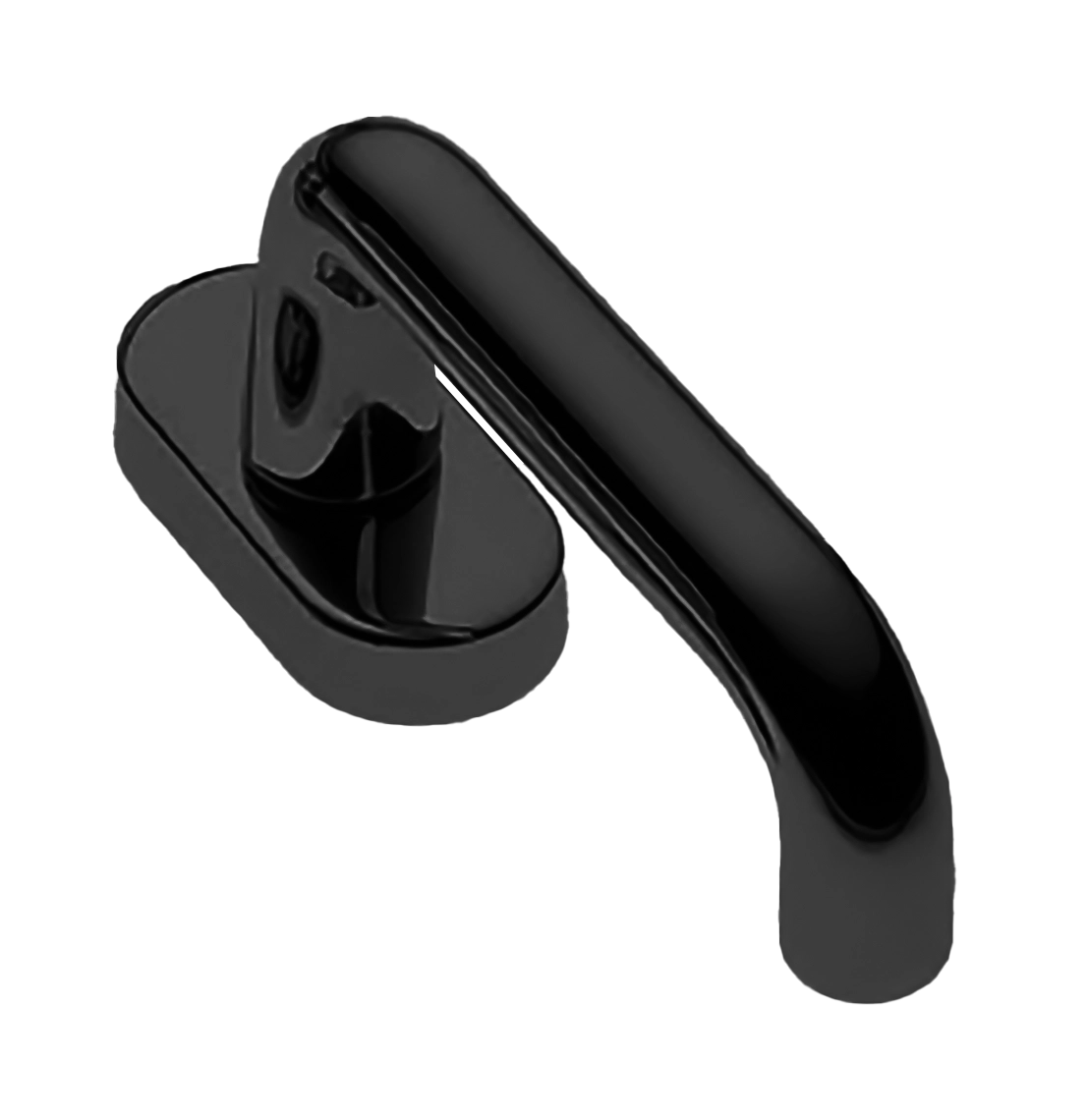 Ручка оконная IRIS W1 NERO, цвет - черный фото купить Минск