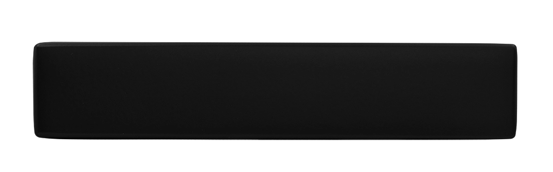 Ручка дверная SHUTTLE NERO-ST цвет черный soft-touch, ЦАМ фото купить в Минске