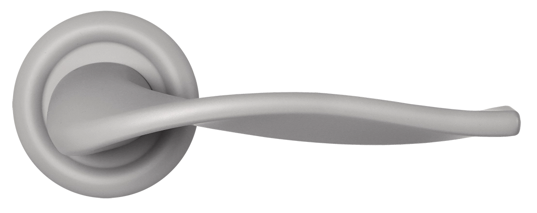 Ручка дверная SKYSCRAPER R7 SMI на круглой розетке, цвет Весенняя дымка/Spring Mist фото купить в Минске