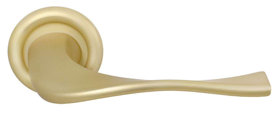 Ручка дверная SKYSCRAPER R7 AH на круглой розетке, цвет Осенний мёд/Autumn Honey фото купить Минск