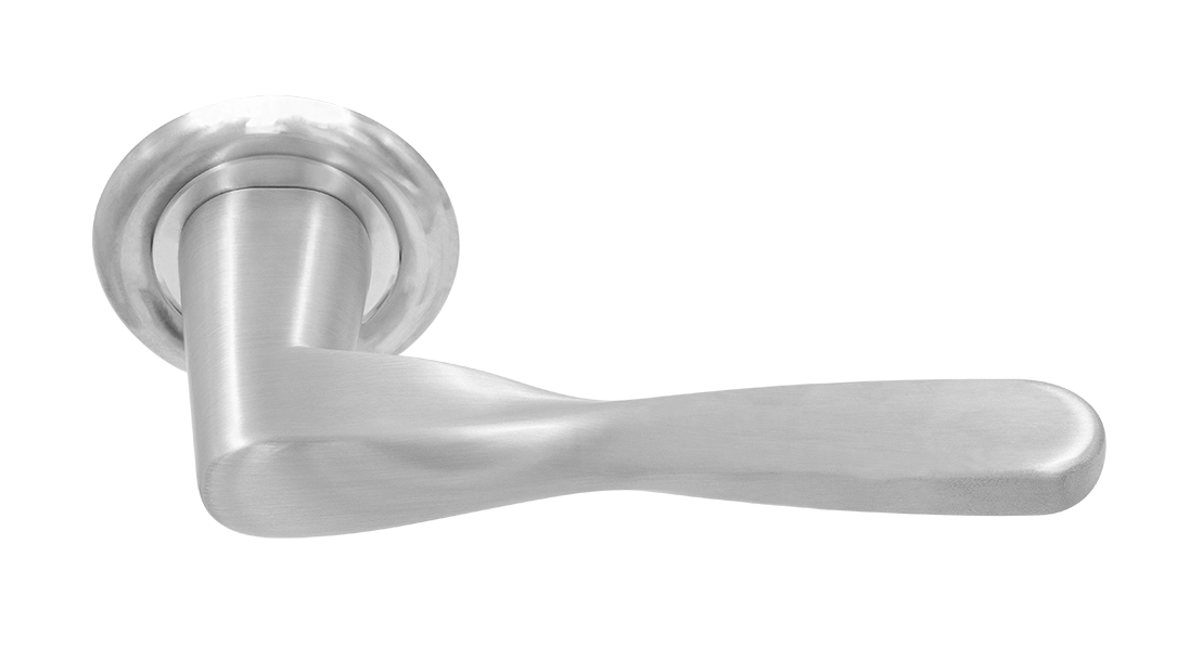 Ручка дверная THE OLYMPICS R7 WF на круглой розетке, цвет Зимняя стужа/Winter Frost фото купить Минск