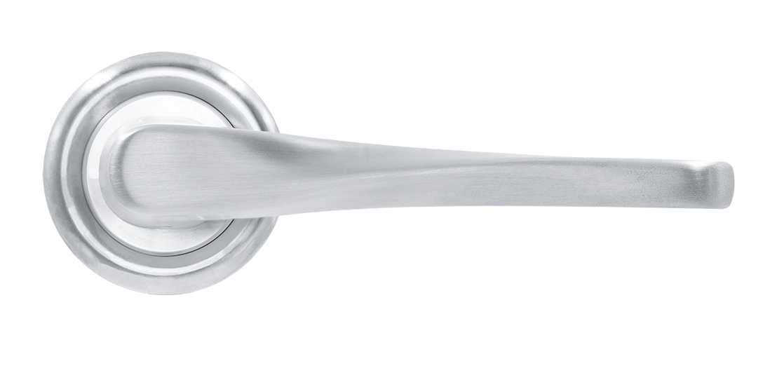 Ручка дверная THE OLYMPICS R7 WF на круглой розетке, цвет Зимняя стужа/Winter Frost фото купить в Минске