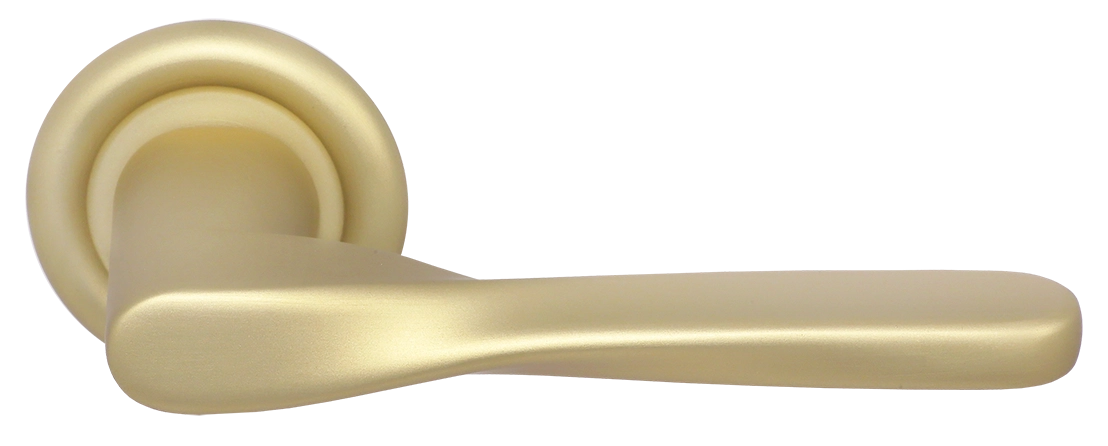 Ручка дверная THE OLYMPICS R7 AH на круглой розетке, цвет Осенний мёд/Autumn Honey фото купить Минск