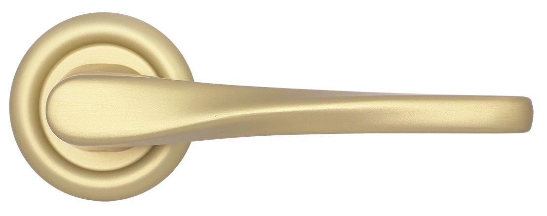 Ручка дверная THE OLYMPICS R7 AH на круглой розетке, цвет Осенний мёд/Autumn Honey фото купить в Минске