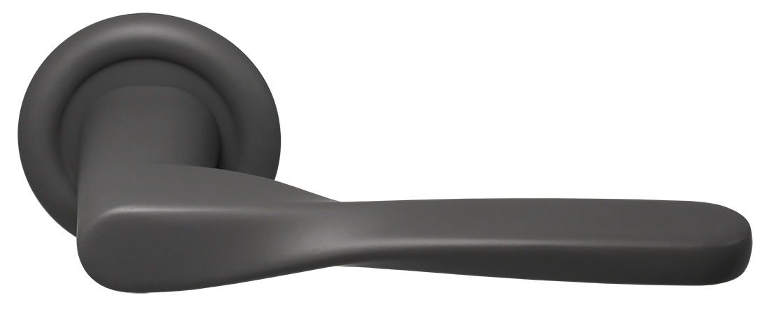 Ручка дверная THE OLYMPICS R7 SSW на круглой розетке, цвет Стокгольмский снегопад/Stockholm Snowfall фото купить Минск