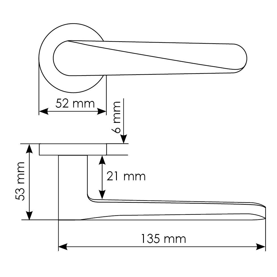 Комплект дверных ручек MH-58-R6 BL с заверткой MH-WC-R6 BL + магнитный замок M1895 BL, цвет черный фотомореллиМинск