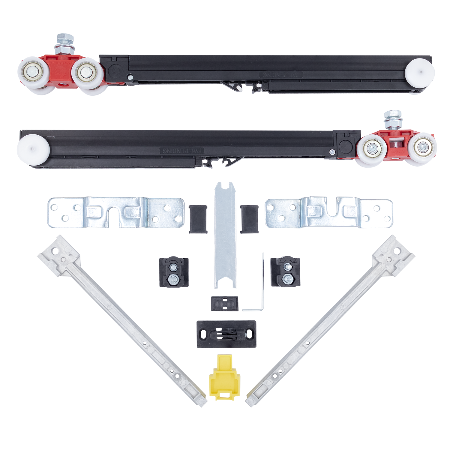 Комплект роликов ECO SLIDING SET 3 80kg NEW, двойной доводчик, дверь до 80кг фото купить Минск