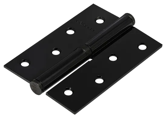 Петля карточная разъемная MSND 100X70X2.5 BL L с подшипником стальная левая, врезная цвет черный фото купить Минск