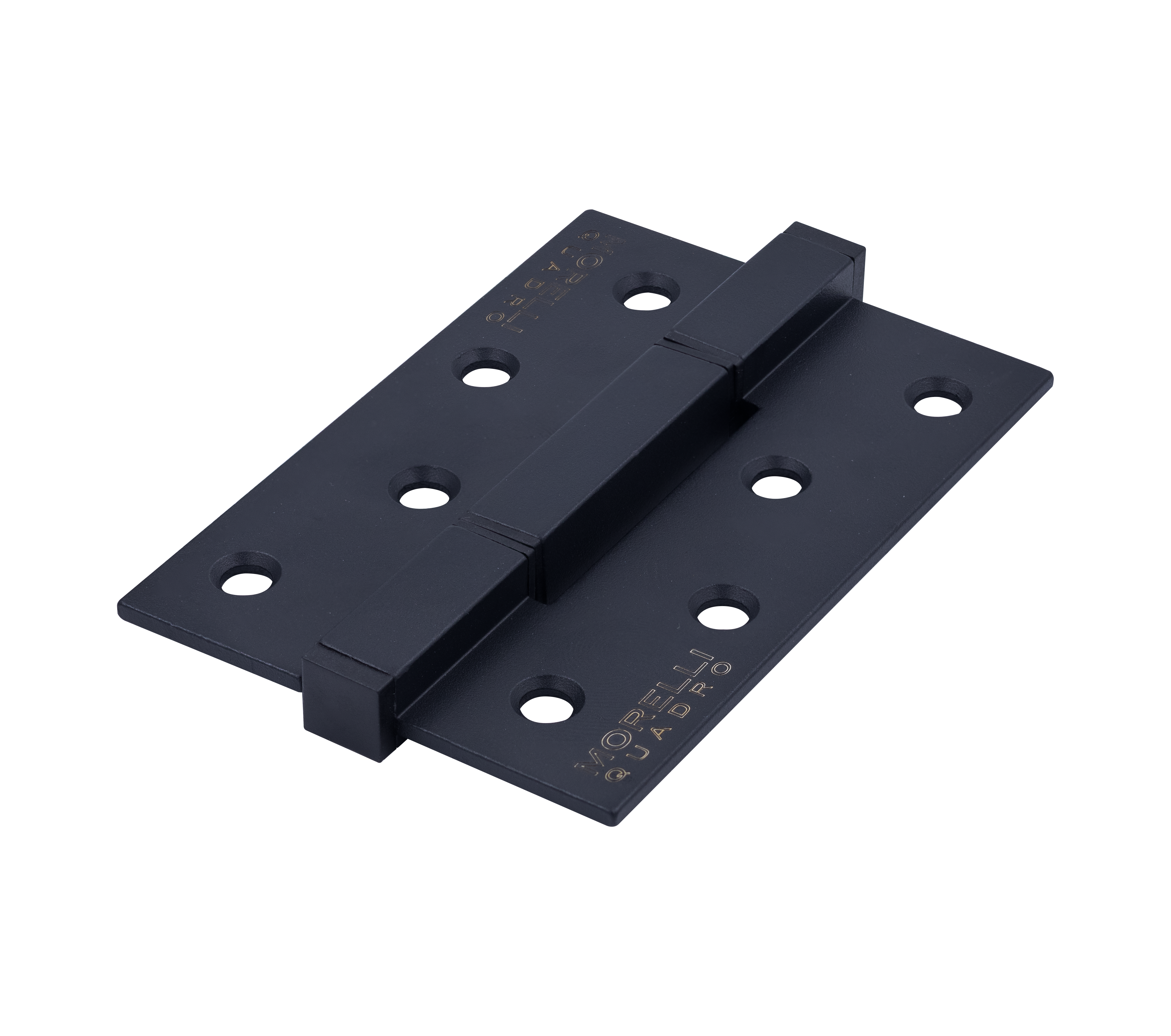 Петля алюминиевая QUADRO-2 BL без врезки на квадратной оси, цвет черный фото купить Минск