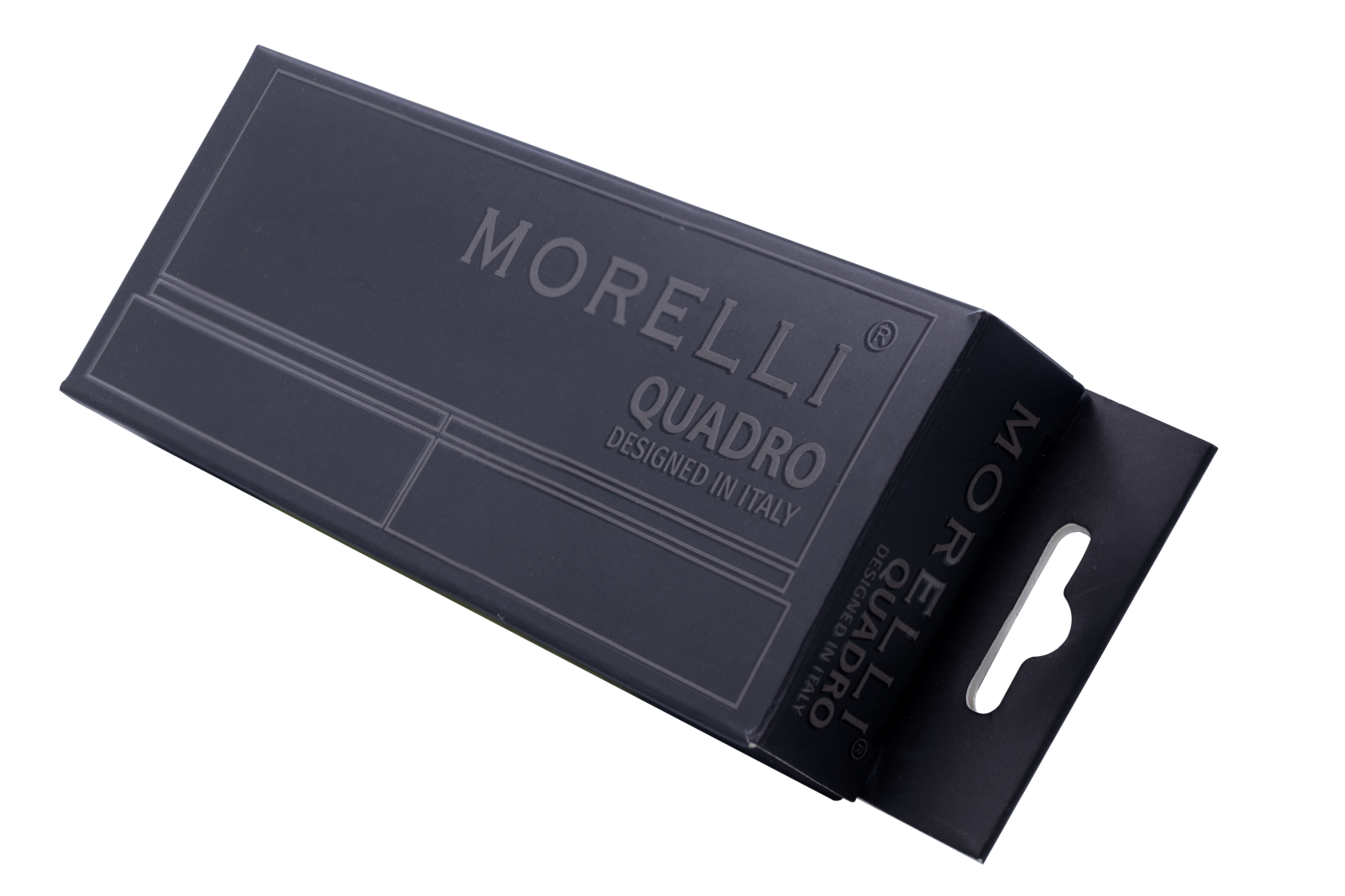 Петля алюминиевая QUADRO-2 BL без врезки на квадратной оси, цвет черный фото morelli Минск