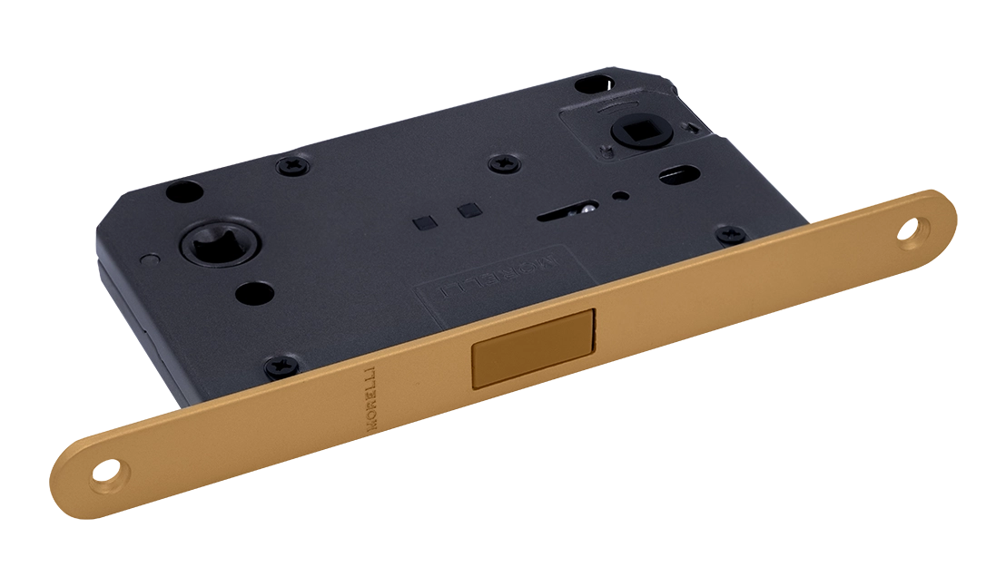 Защелка межкомнатная M1895 FTG магнитная, сантехническая, цвет матовое итальянское золото фото купить Минск