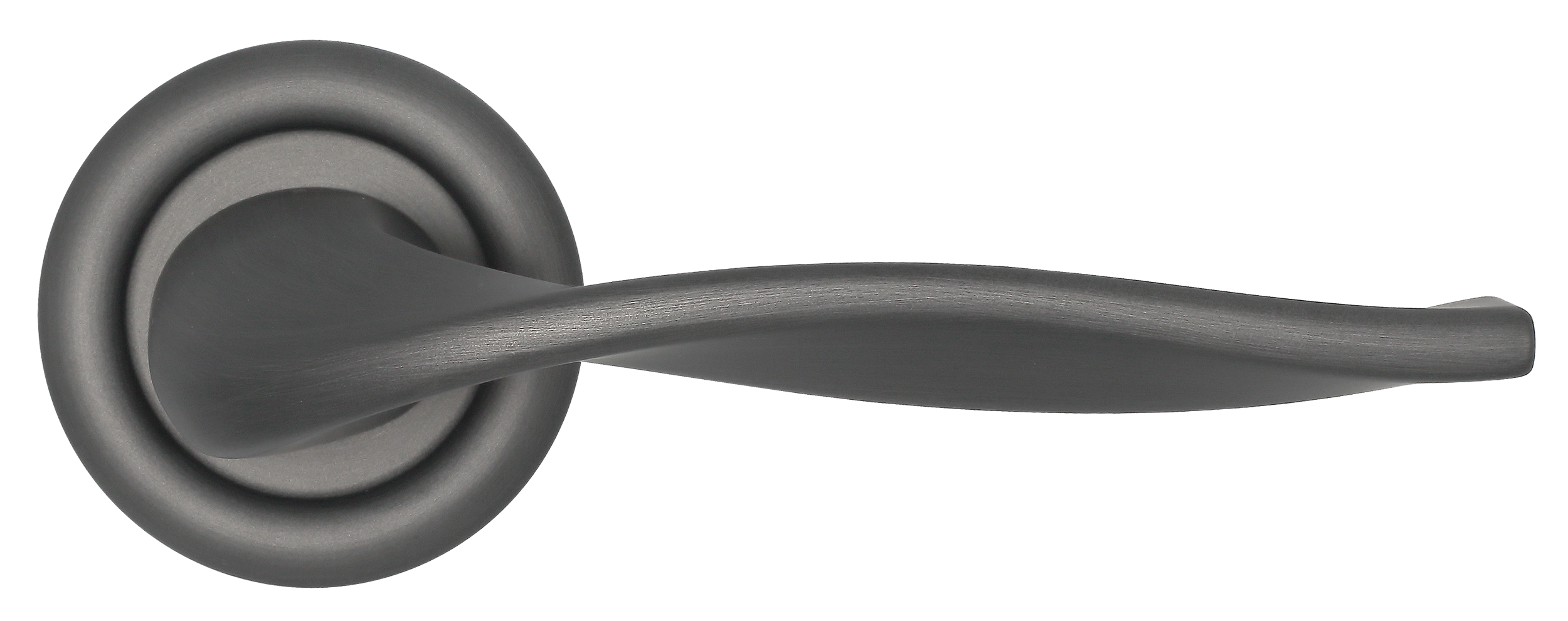 Ручка дверная SKYSCRAPER R7 SST на круглой розетке, цвет Летняя гроза/Summer Storm фото купить в Минске