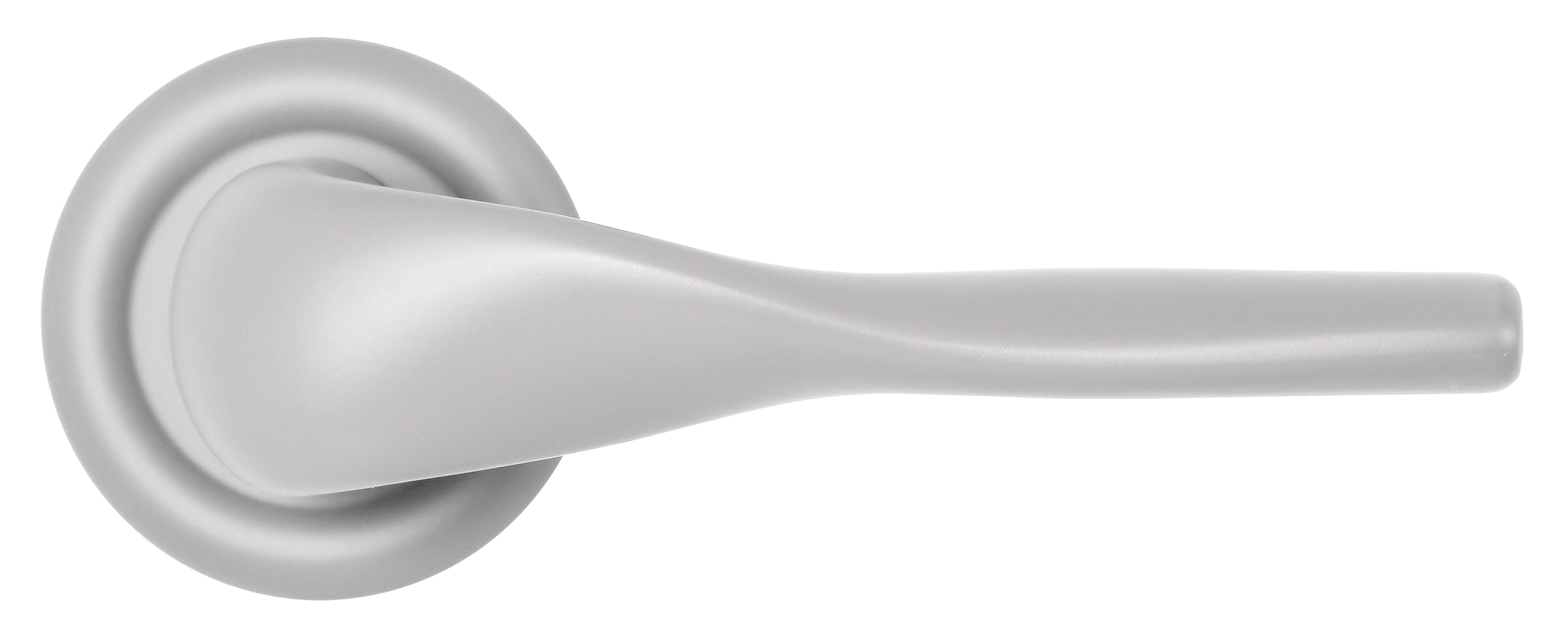 Ручка дверная LVB R7 SSW на круглой розетке, цвет Стокгольмский снегопад/Stockholm Snowfall фото купить в Минске