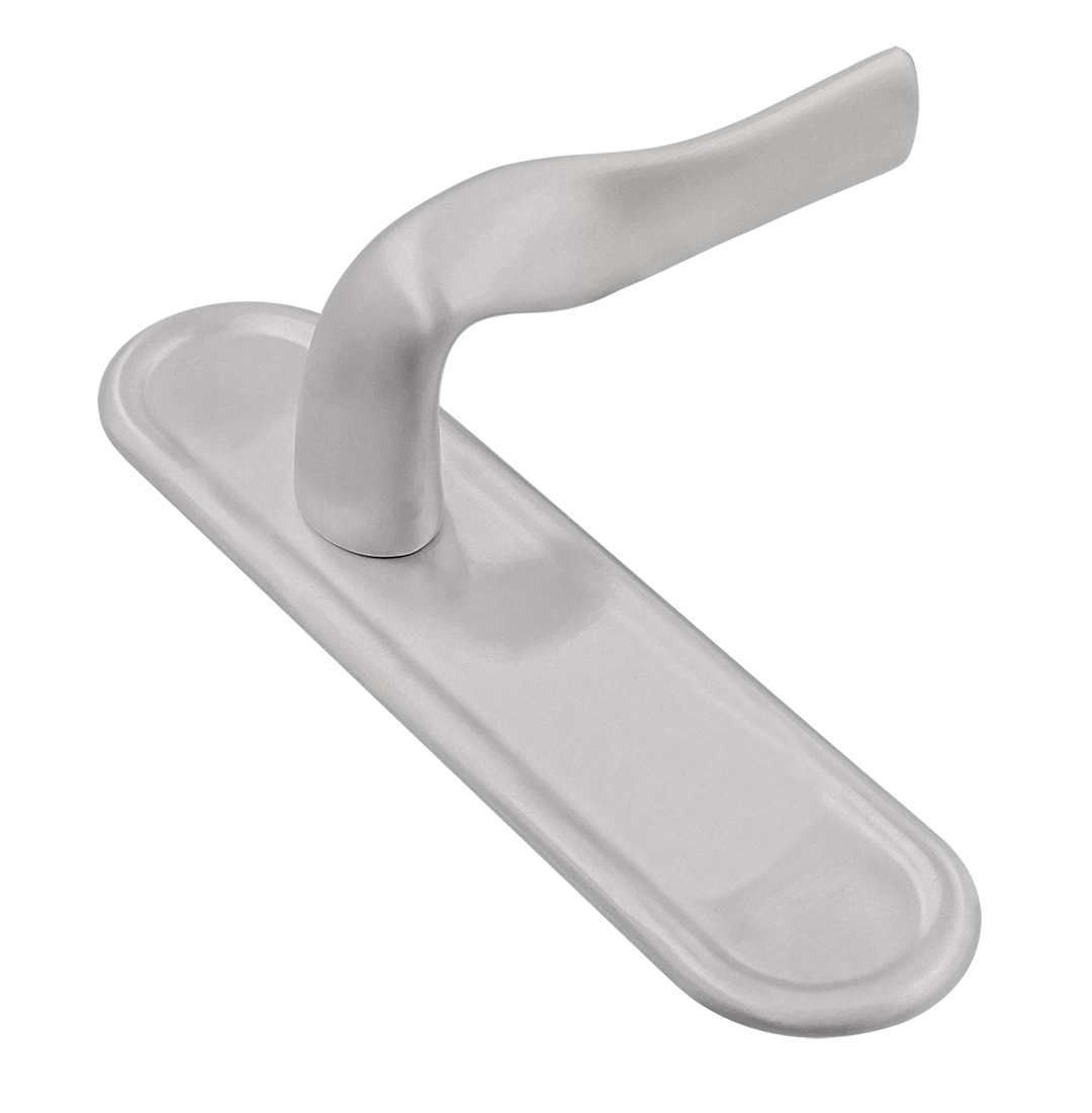 Ручка дверная LVB PLR SSW на планке, цвет Стокгольмский снегопад/Stockholm Snowfall фото купить Минск