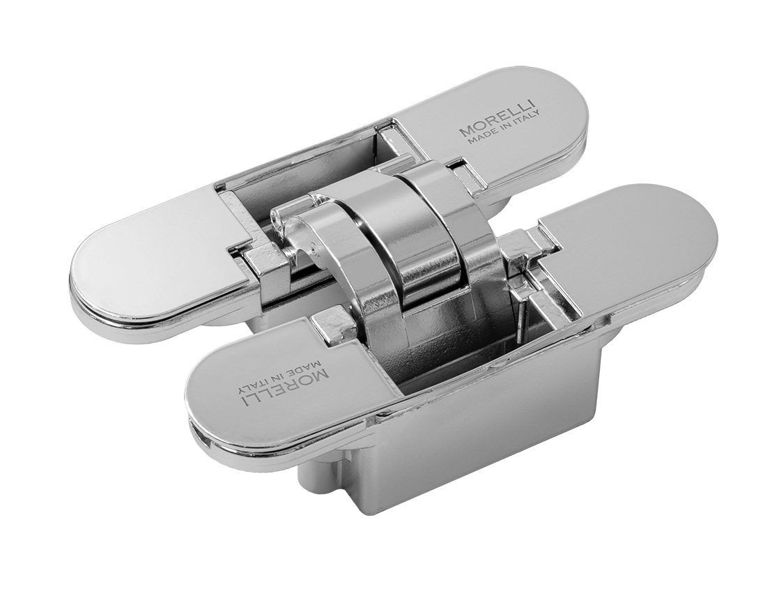 Петля скрытая HH-20 PC, врезная с 3D-регулировкой, вес полотна до 60 кг цвет хром фото купить Минск