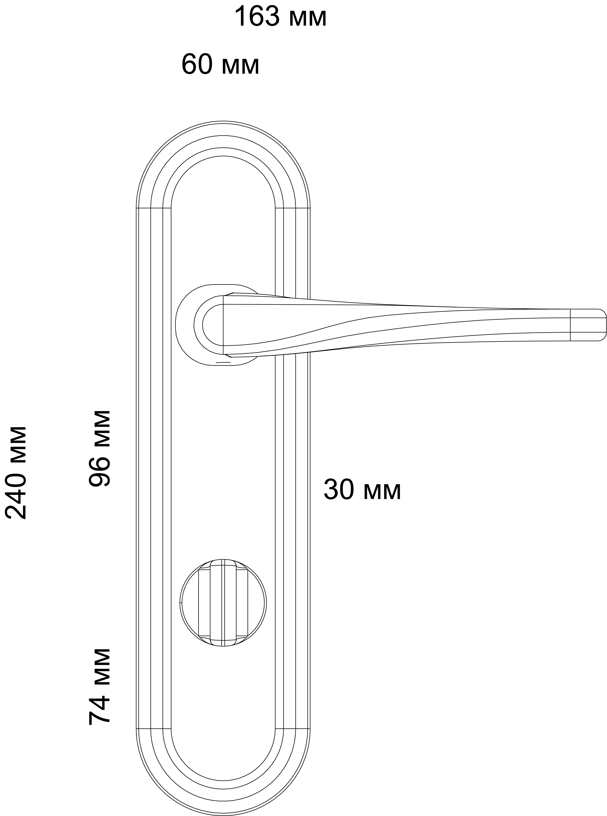 Ручка дверная THE OLYMPICS PLR WF на планке, цвет Зимняя стужа/Winter Frost фото фурнитура Минск