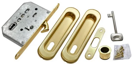 MHS150 L SG, комплект для раздвижных дверей, цвет - мат.золото фото купить Минск