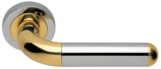 GAVANA R2 COT, ручка дверная, цвет - глянцевый хром/золото фото купить Минск