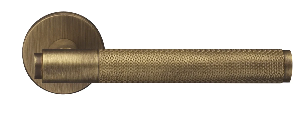 BRIDGE R6 BGO, ручка дверная с усиленной розеткой, цвет -  матовая бронза фото купить Минск