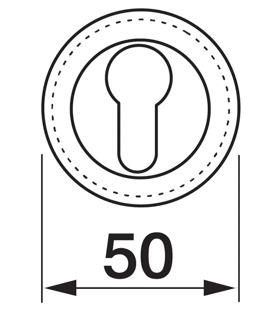 Накладка на замок LUX-KH-R4 OTL круглая под евроцилиндр, цвет золото фото купить в Минске