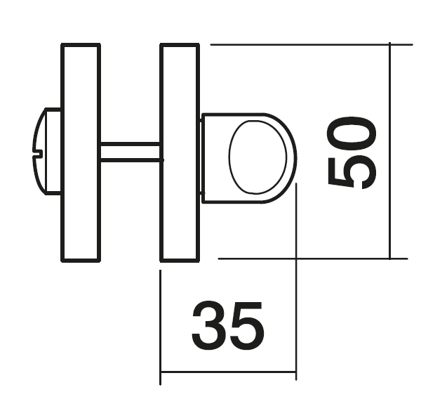 LUX-WC-R3 OBR, завертка сантехническая, цвет - кофе фото купить в Минске