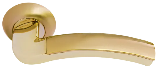 ПАЛАЦЦО, ручка дверная MH-02 SG/GP, цвет - мат.золото/золото фото купить Минск