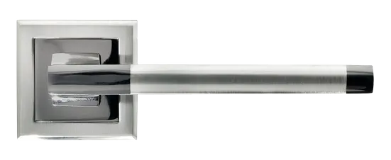 PANTS, ручка дверная MH-35 SN/BN-S, на квадратной накладке, цвет - бел. никель/черн. никель фото купить в Минске