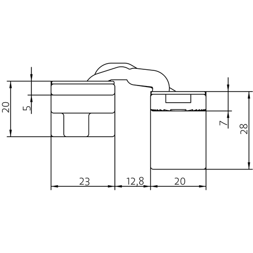HH-19 B, скрытая петля, цвет - черный фото morelli Минск