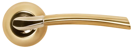 ПИЗА, ручка дверная MH-06 SG/GP, цвет - мат.золото/золото фото купить в Минске