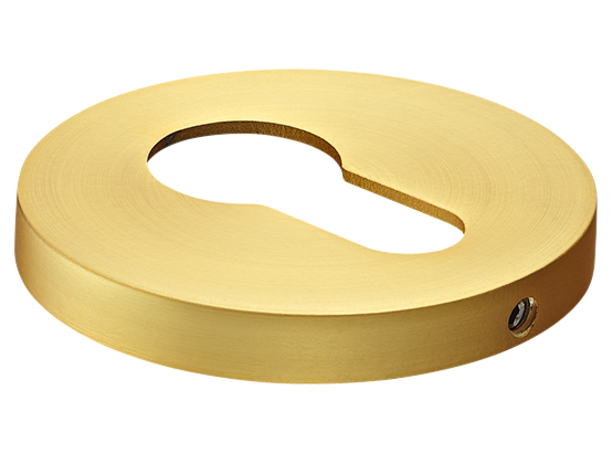 Накладка на ключевой цилиндр, на круглой розетке 6 мм, MH-KH-R6 MSG,  цвет - мат. сатинированное золото фото купить Минск