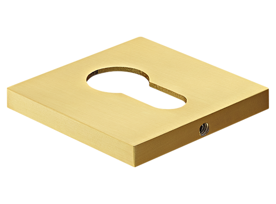 Накладка на ключевой цилиндр, на квадратной розетке 6 мм, MH-KH-S6 MSG, цвет - мат. сатинированное золото фото купить Минск