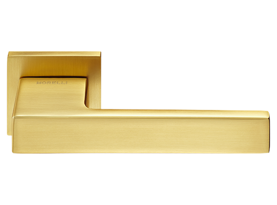 LOT ручка дверная на квадратной розетке 6 мм MH-56-S6 MSG, цвет - мат.сатинированное золото фото купить Минск