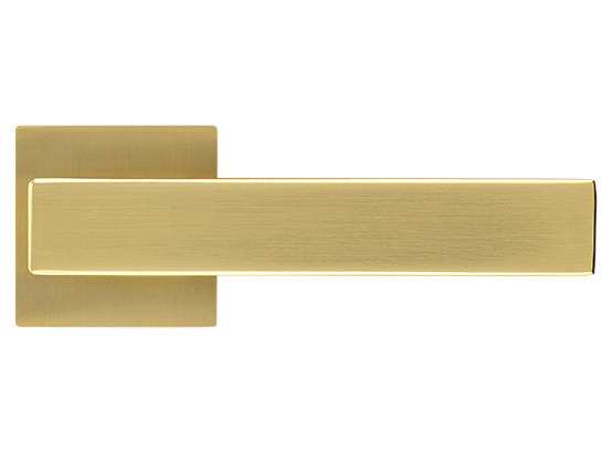 LOT ручка дверная на квадратной розетке 6 мм MH-56-S6 MSG, цвет - мат.сатинированное золото фото купить в Минске
